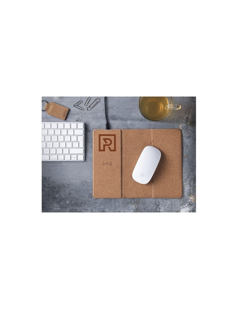 Cork Wireless Charging Mousepad tapis de souris