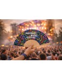 Eventail en bois en quadrichromie 100% personnalisé