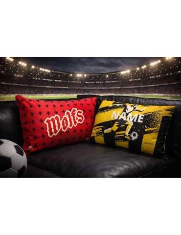 Housse de coussin rectangulaire en velours polyester