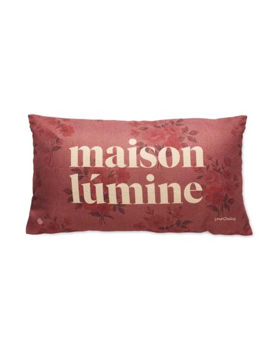 Housse de coussin effet lin personnalisée - Goodies Pub France