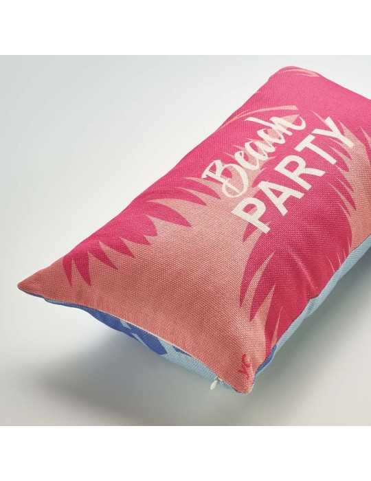 Housse de coussin effet lin personnalisée - Goodies Pub France
