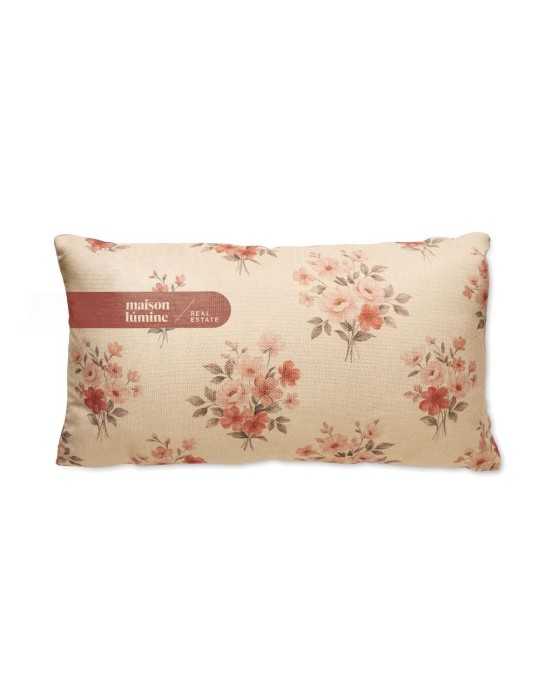 Housse de coussin effet lin personnalisée - Goodies Pub France