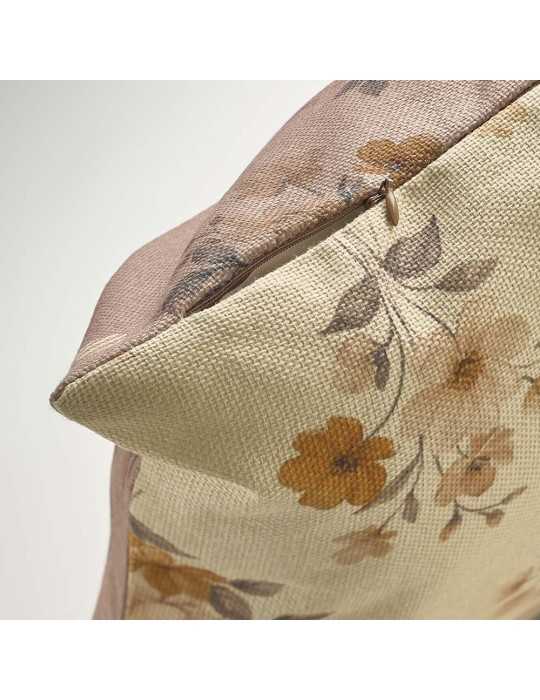 Coussin carré personnalisé effet lin - Goodies Pub France