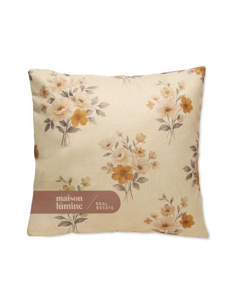 Coussin carré personnalisé effet lin - Goodies Pub France