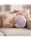Coussin rond promotionnel en polyester rembourré