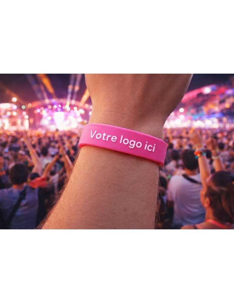 Bracelet en silicone 100% personnalisable - Goodies Pub France