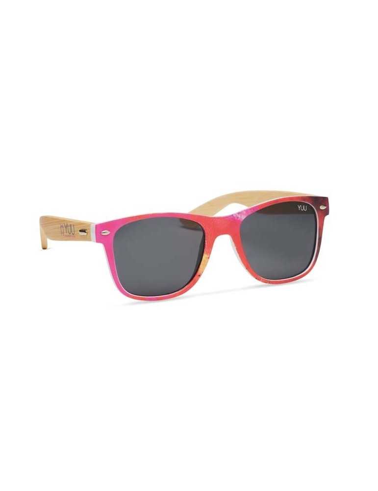 Lunettes de soleil personnalisées PC & bambou - Goodies Pub France