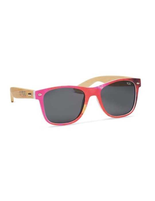 Lunettes de soleil personnalisées PC & bambou - Goodies Pub France