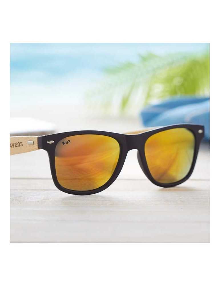 Lunettes de soleil personnalisées PC & bambou - Goodies Pub France