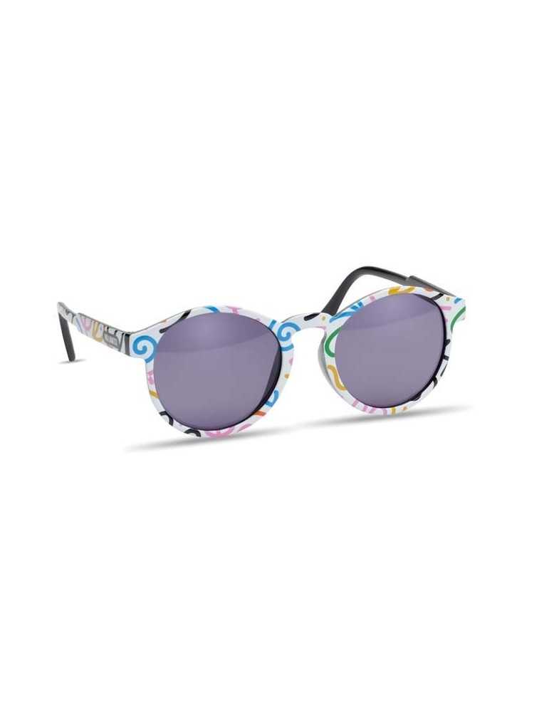 Lunettes de soleil rondes personnalisées UV400 - Goodies Pub France
