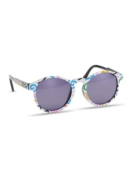 Lunettes de soleil rondes personnalisées UV400 - Goodies Pub France