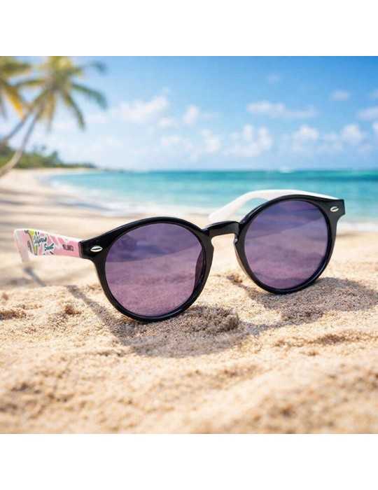 Lunettes de soleil rPET rondes entièrement personnalisées (UV400)