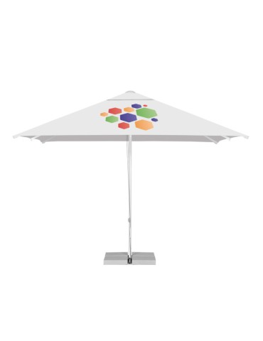 Parasol publicitaire Riviera 3x3 m personnalisé 2