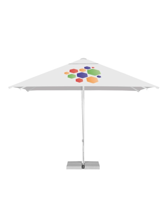 Parasol publicitaire Riviera 3x3 m personnalisé