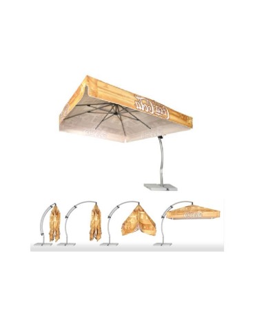 Parasol publicitaire carré Cloé personnalisé