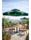 Parasol publicitaire décentré 3x3 m personnalisé