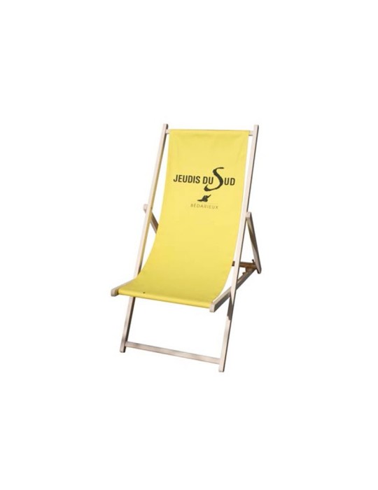 Transat publicitaire en bois personnalisé pas cher