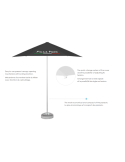 Parasol publicitaire professionnel restaurant personnalisé