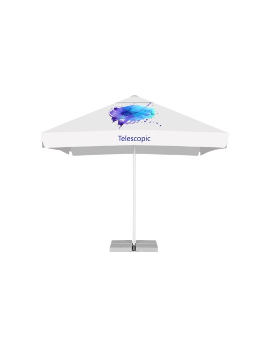 Parasol publicitaire télescopique professionnel personnalisé