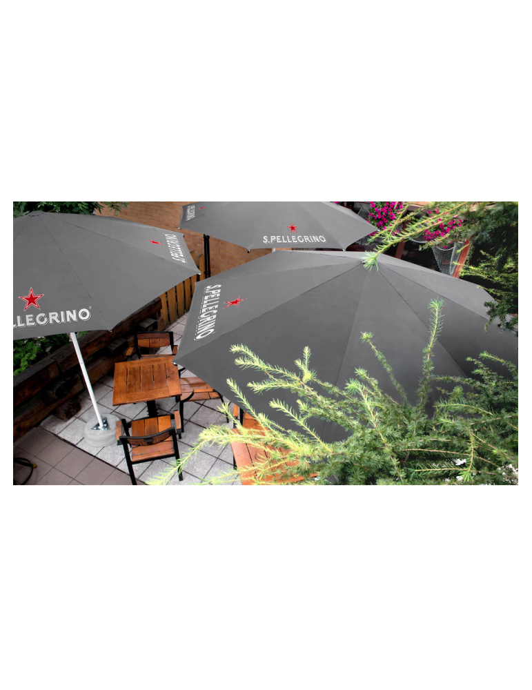 Parasol publicitaire ECO personnalisé pas cher