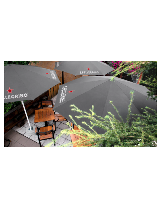 Parasol publicitaire ECO personnalisé pas cher