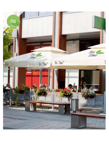 Parasol publicitaire FlexiScope personnalisé