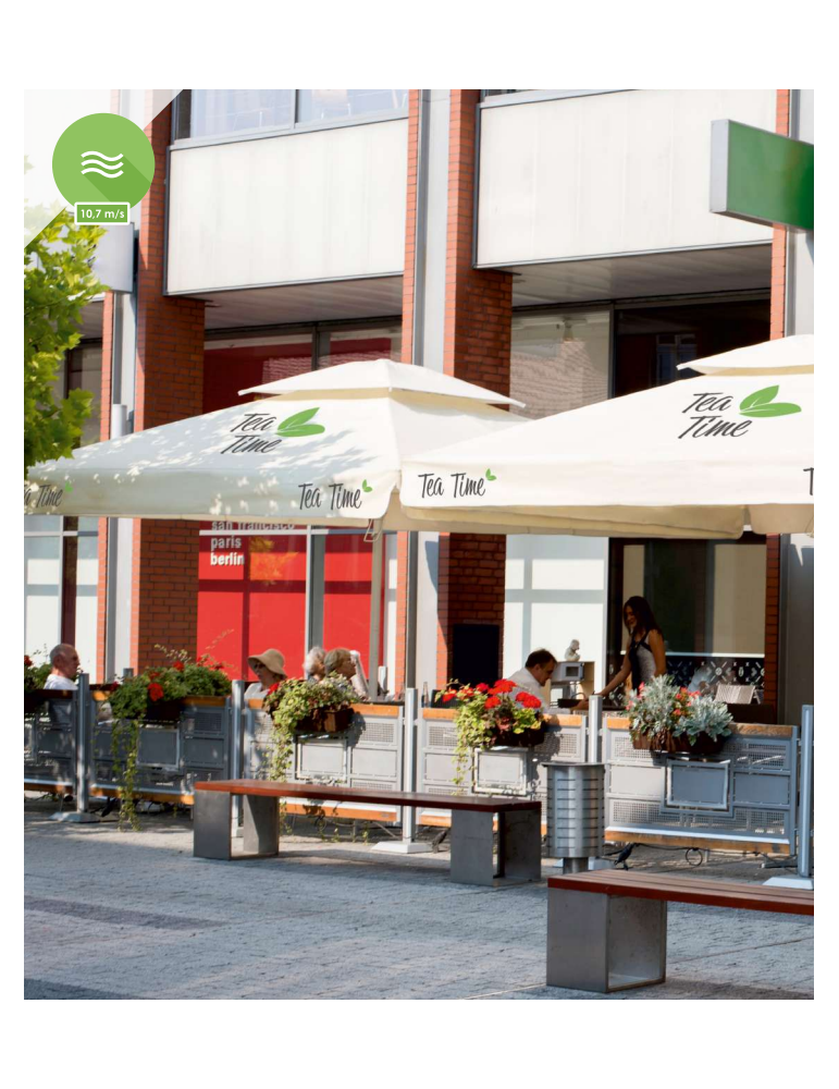 Parasol publicitaire FlexiScope personnalisé