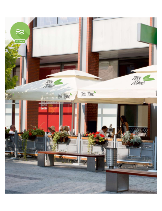 Parasol publicitaire FlexiScope personnalisé