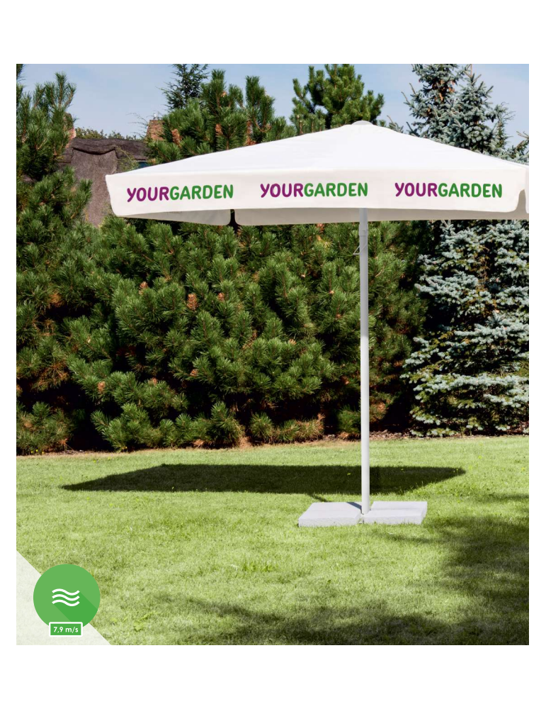 Parasol publicitaire Rectangle personnalisé