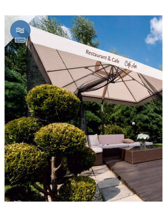Parasol publicitaire GrandSolis personnalisé