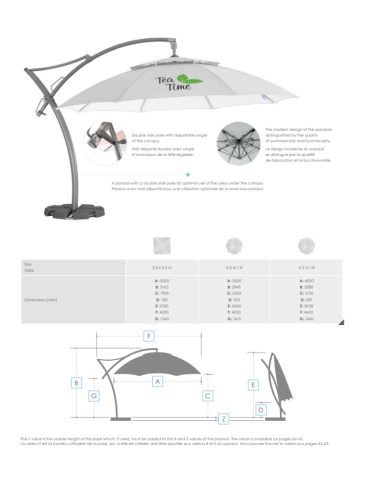 Parasol publicitaire Imperia Sun personnalisé 2