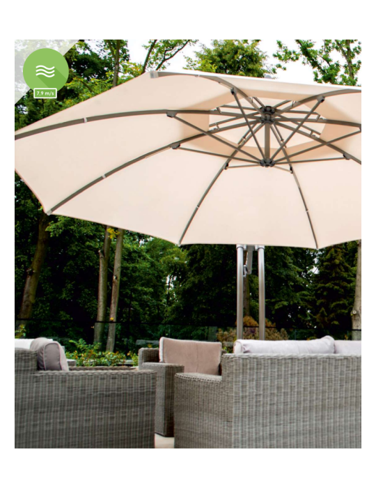 Parasol publicitaire Imperia Sun personnalisé
