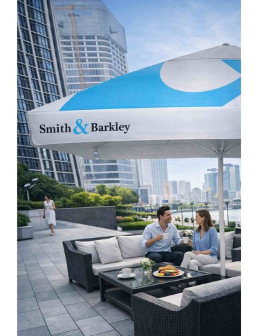 Parasol publicitaire FT pliable personnalisé