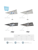 Parasol publicitaire suspendu personnalisé
