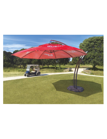 Parasol publicitaire Majestic géant personnalisé