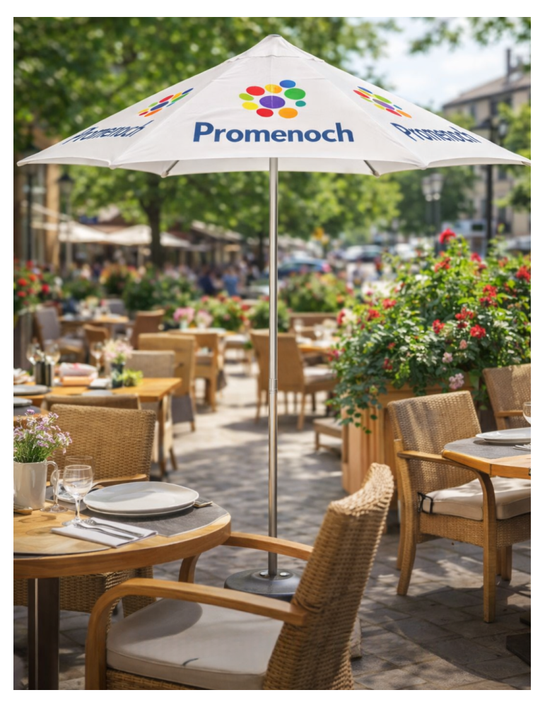 Parasol publicitaire Eco Sun personnalisé