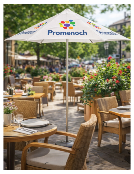 Parasol publicitaire Eco Sun personnalisé