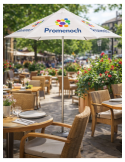 Parasol publicitaire Eco Sun personnalisé