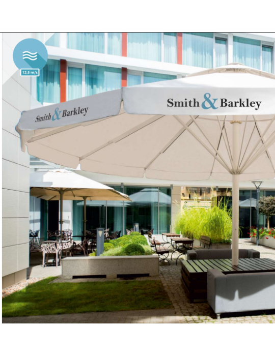 Parasol publicitaire géant Royalis personnalisé