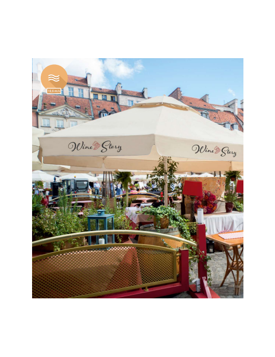 Parasol publicitaire Tropica personnalisable