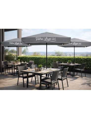 Parasol publicitaire Harmony 2x2 m personnalisé