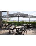 Parasol publicitaire Harmony 2x2 m personnalisé