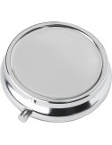 Pilulier Zara | Métal | 3 compartiments | Miroir