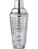 Shaker gradué en verre et en inox Adela