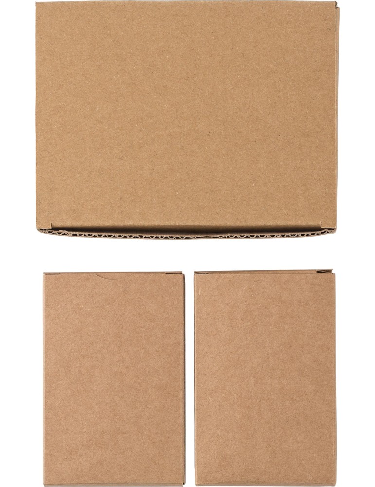 Set personnalisé de 2 jeux de cartes en carton recyclé Arwen pas cher