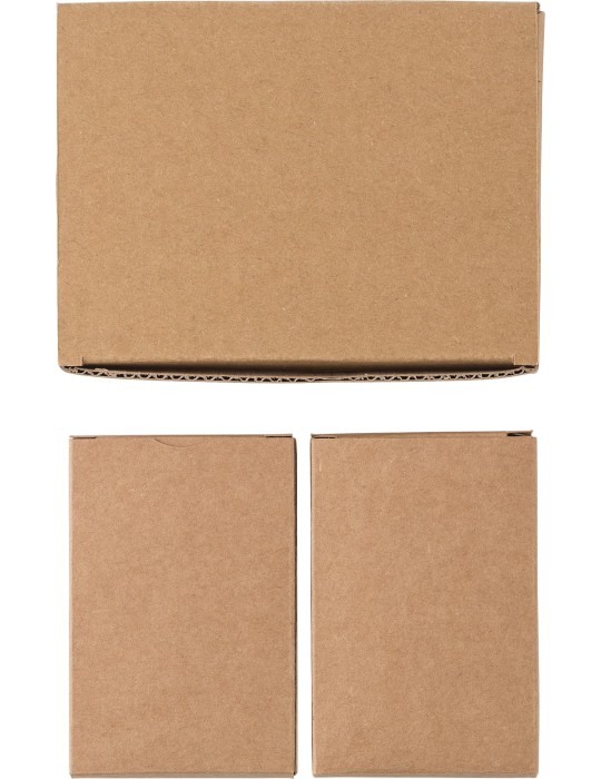 Set personnalisé de 2 jeux de cartes en carton recyclé Arwen pas cher