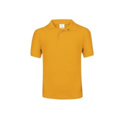 Polo Enfant Couleur Personnalisé YPS180 "keya" Matières : coton Taille textile : XL Couleurs : doré marquage couleur éclatante