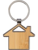 Porte-clés en zinc et bambou Bernd
