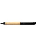 Stylo bille twist en acier inoxydable et bambou Anke