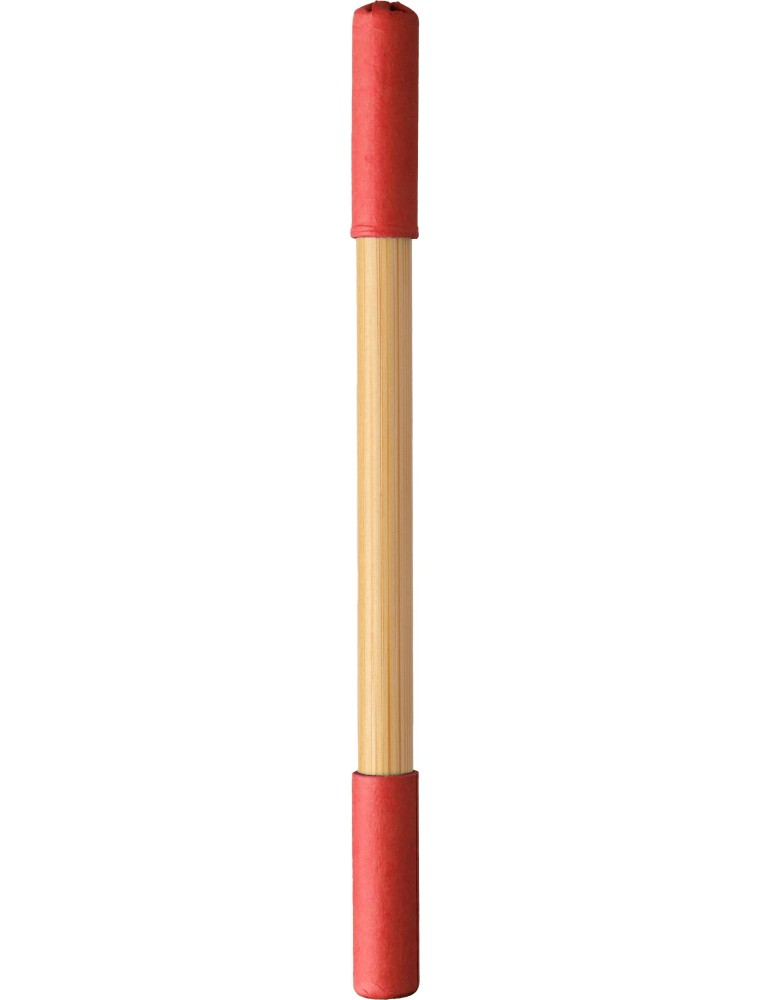 Crayon et Stylo en Bambou - Pratique Personnalisée pas cher